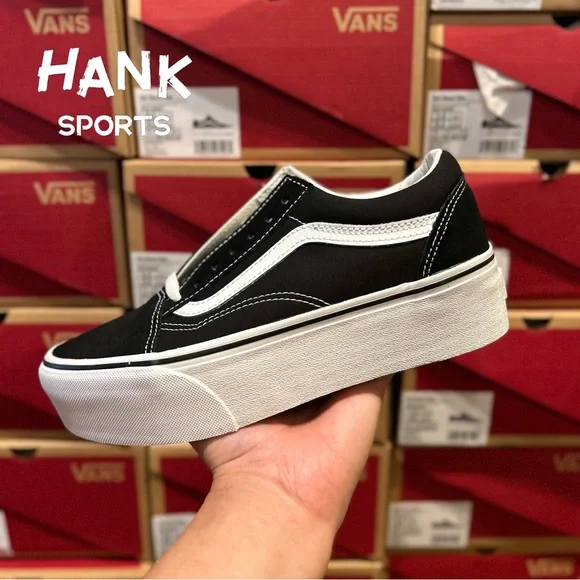 Vans Old Skool Classic womens Stackform. Wore maybe 3 times. Black & white. - Picture 6 of 7